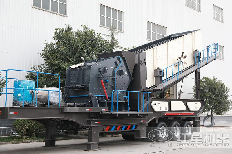 流動(dòng)式砂石粉碎機(jī)圖片、反擊破