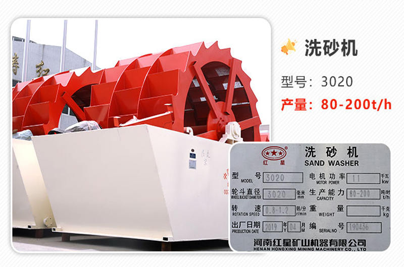 3020大型水洗沙機(jī)（三輪、效率高）